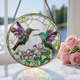 DOUHASU gift-ready stained glass ornament ideal for birthdays and holidays