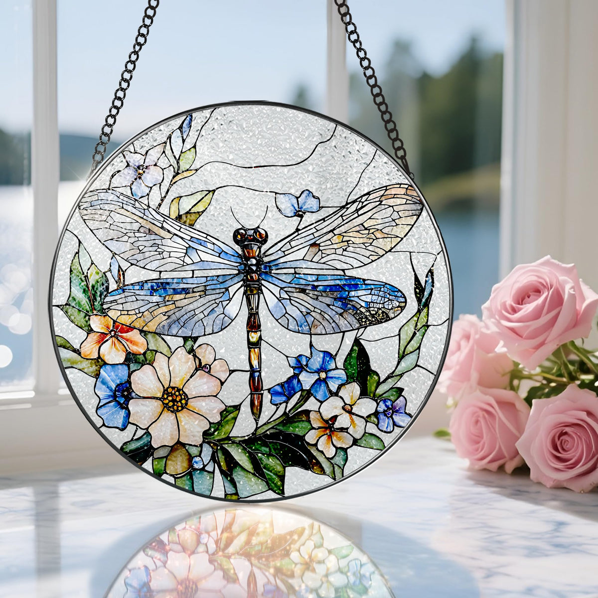 Douhasu gift-ready stained glass piece suitable for special occasions