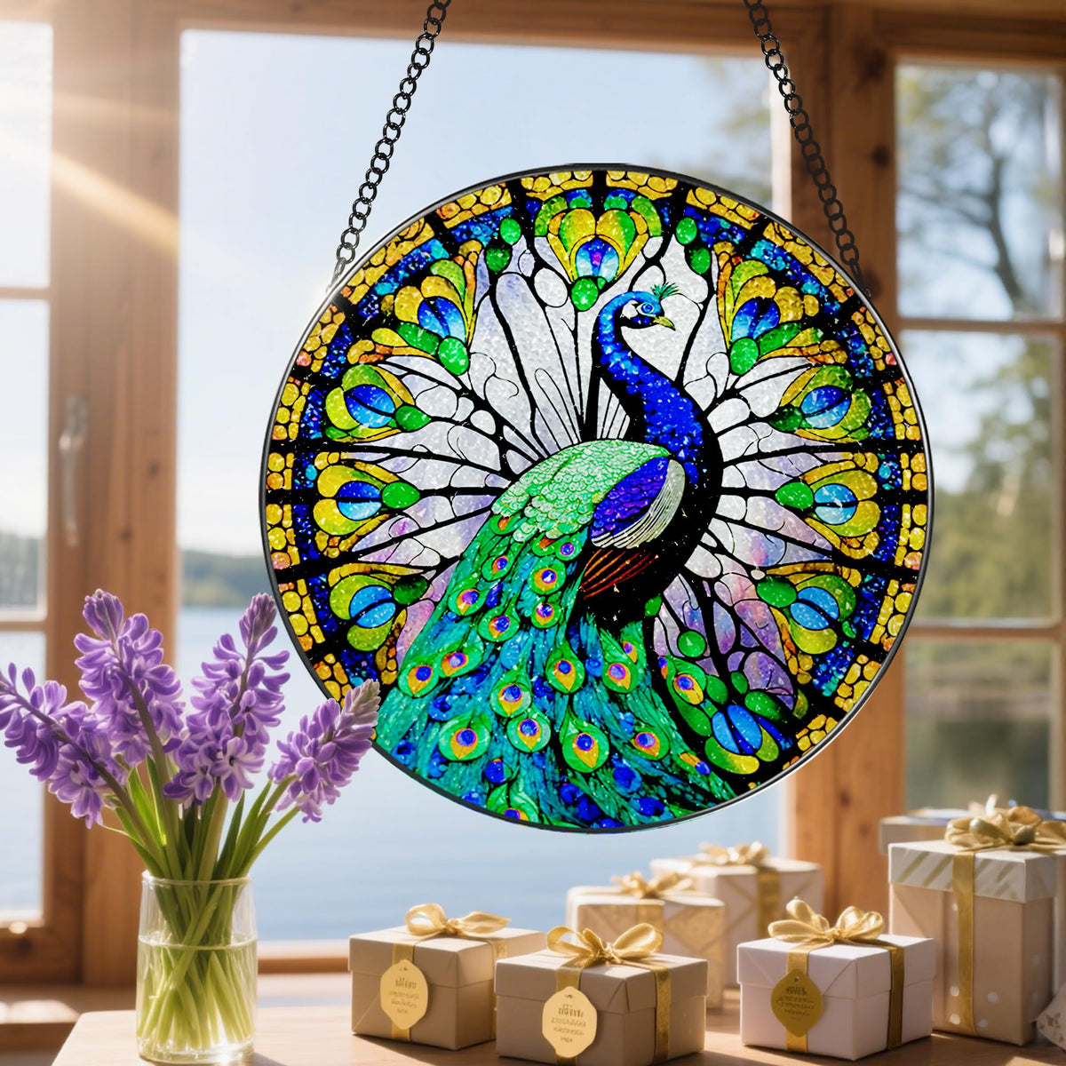 DOUHASU peacock art decor elevates gift-giving with lasting beauty.