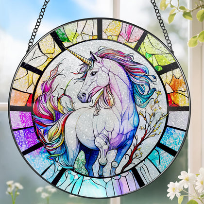 Douhasu stained-glass window hanging creates vibrant light patterns in windows.