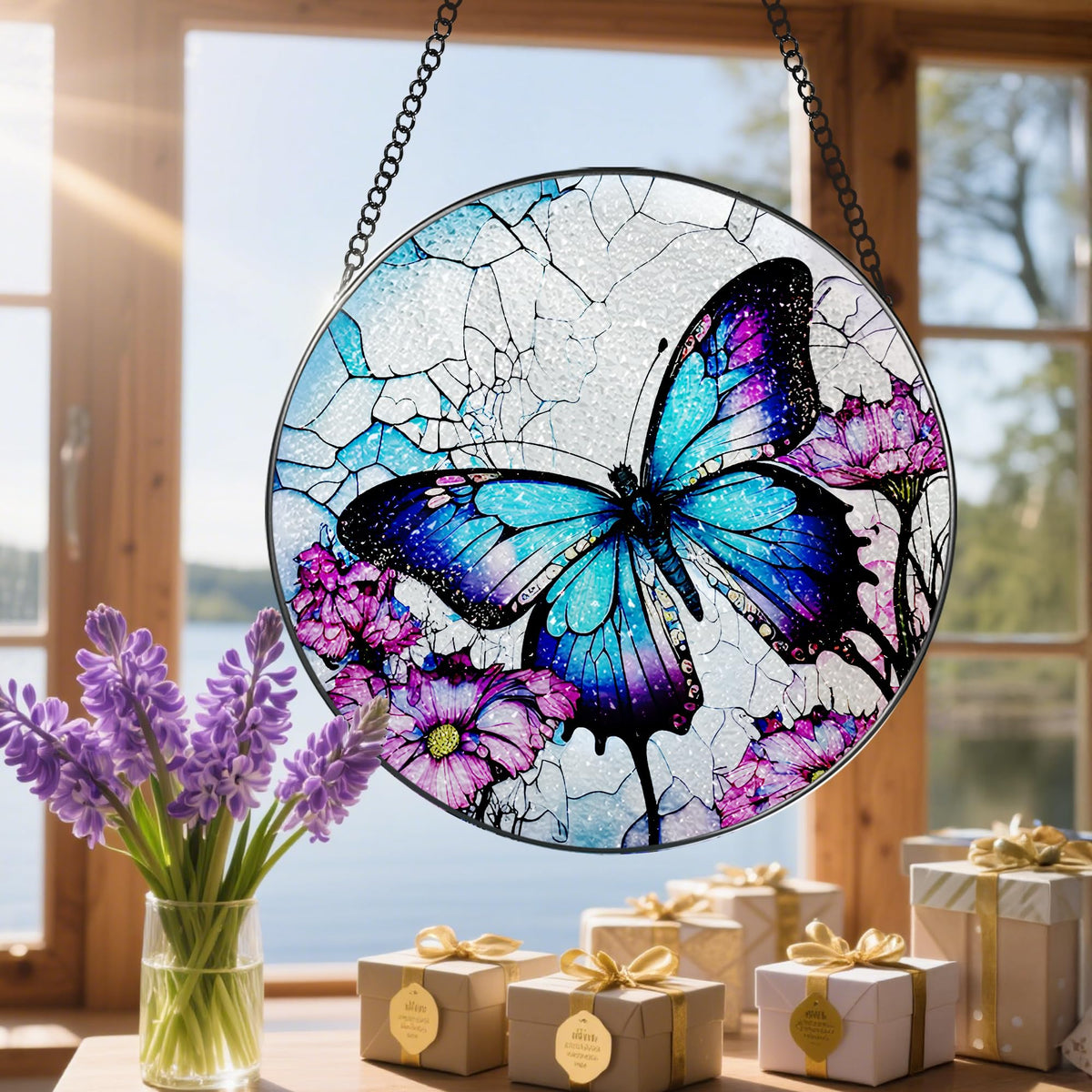 DOUHASU Gift-ready suncatcher ideal for birthdays or Mother's Day.