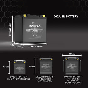 DOUKAS DKLU1R battery with built-in BMS protects against overcharge and discharge