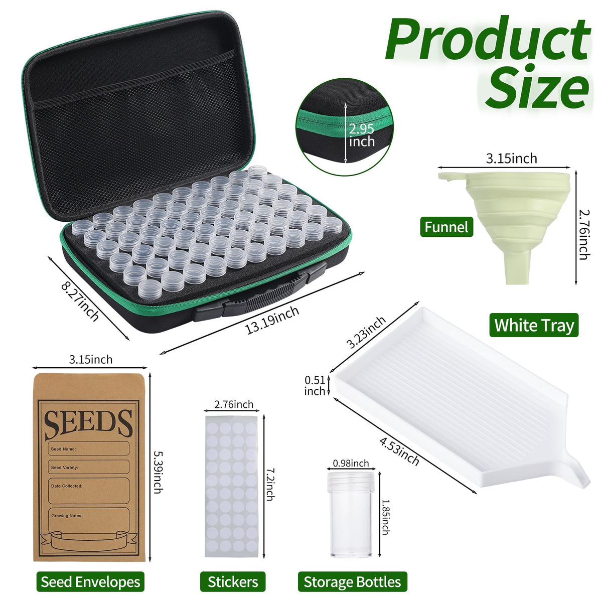 Douorgan portable carrying bag keeps your seed kit organized on the go.