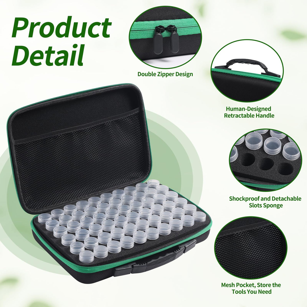Douorgan small clear bottles with lids securely store labeled seeds.