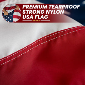 DOVER FLAG designed for standard flagpoles with long-term outdoor use.