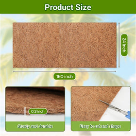 Dovesail coco liner roll for nesting boxes provides a clean base