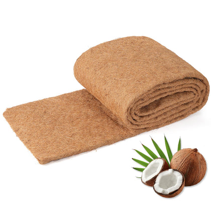 Dovesail coco liner roll fits a planter for soil stability and drainage