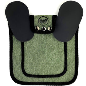 Down Under Outdoors chicken saddle with adjustable-straps provides back protection for hens.