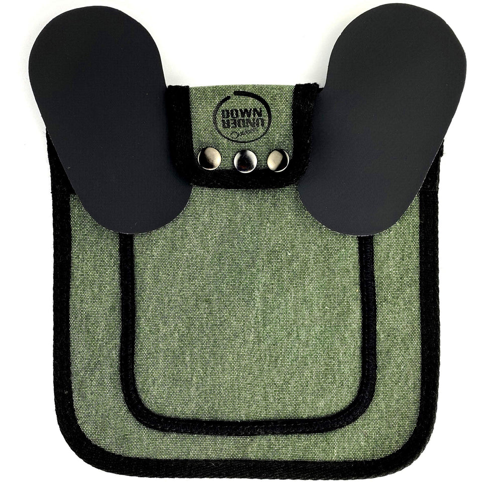 Down Under Outdoors chicken saddle with adjustable-straps provides back protection for hens.