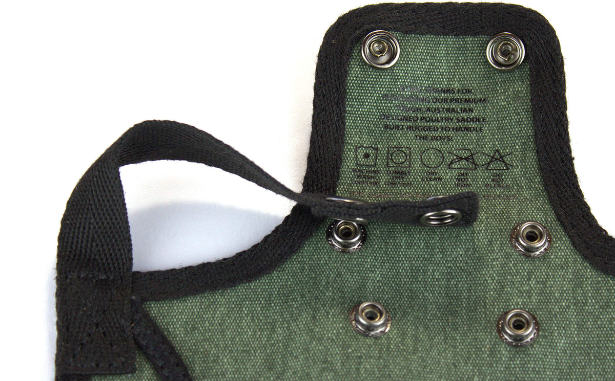 Down Under Outdoors poultry-saver includes shoulder-cover for feather protection.