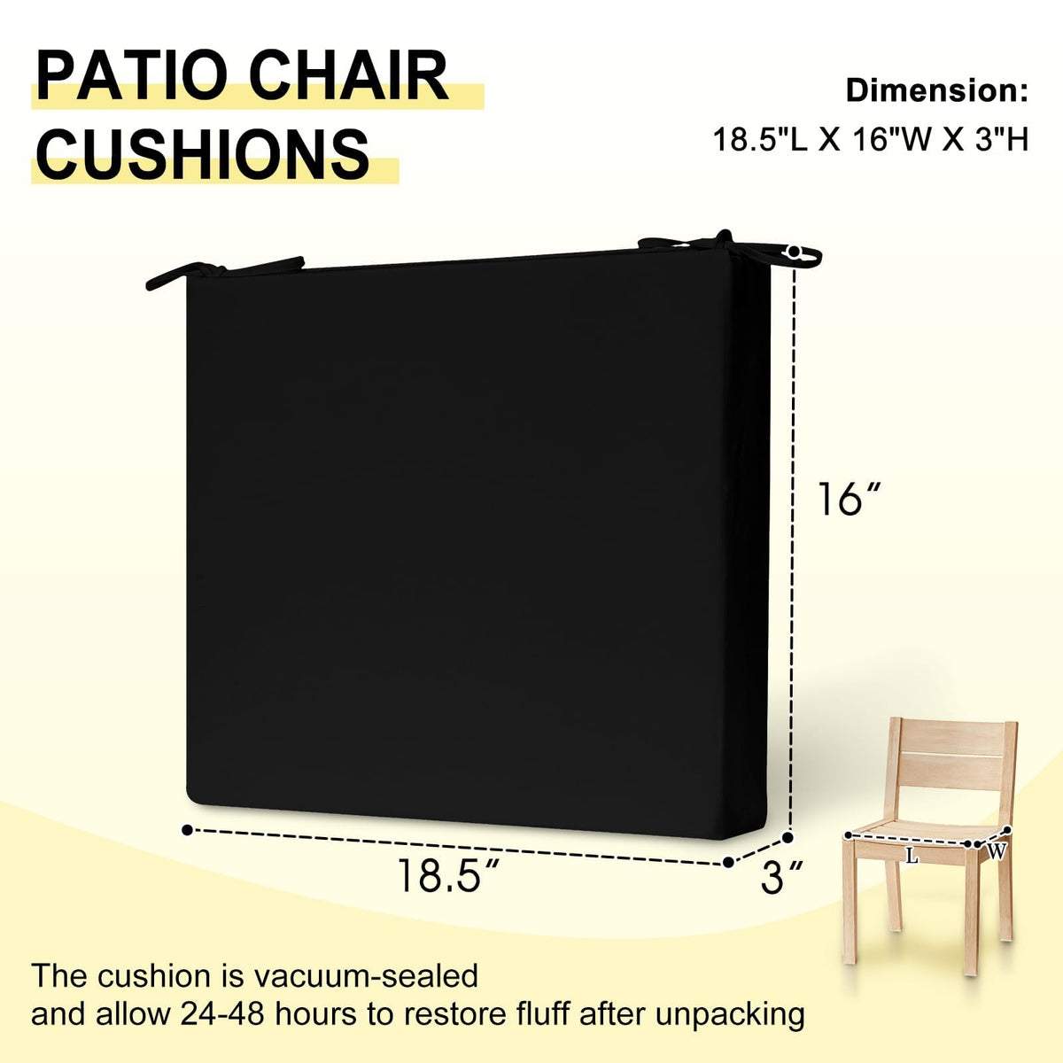 downluxe black cushions complement any outdoor space and endure weather