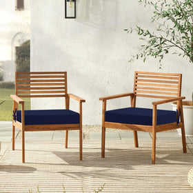Downluxe durable cushions with UV-resistant fabric on balcony setup.