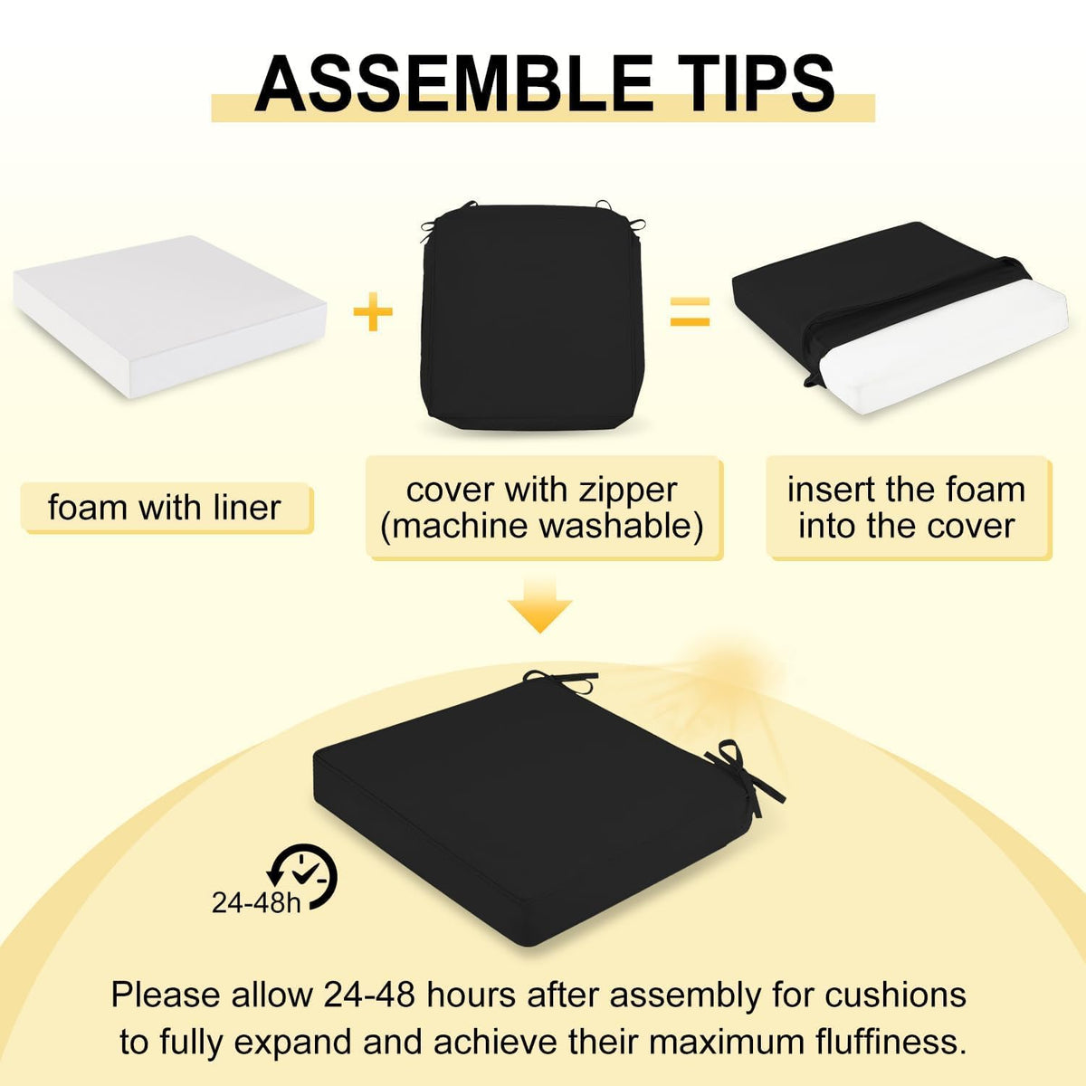 Downluxe three-layer waterproof design helps keep the foam dry