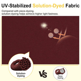 Downluxe cushion features hidden zipper for easy cover removal and cleaning