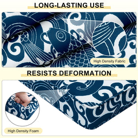 downluxe cushions with ties ensure secure fit on chairs.