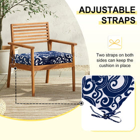 Downluxe water- and UV-resistant fabric resists stains for long-lasting outdoor enjoyment.