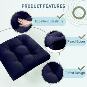 Downluxe easy-clean cushions stay fresh with damp cloths for quick maintenance.
