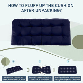 Downluxe fits most benches, 44x19 inches, for versatile outdoor setup.