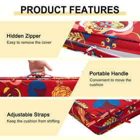 Hidden zipper on Downluxe cushion cover enables easy removal and cleaning.