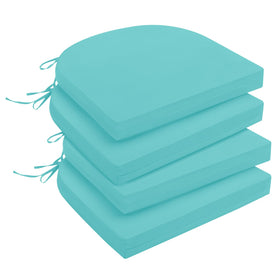Downluxe outdoor chair cushion teal adds plush comfort to patio seating