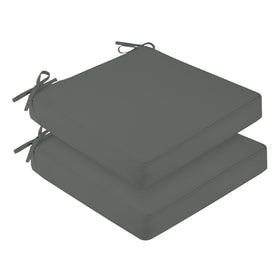 Downluxe 2-pack outdoor chair cushions in box, ready for setup