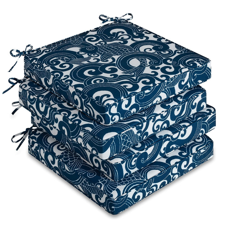 downluxe outdoor chair cushions 4-pack box, ready to refresh patio seating.
