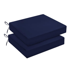 Downluxe navy outdoor chair cushions fabric close-up showing texture and color benefits