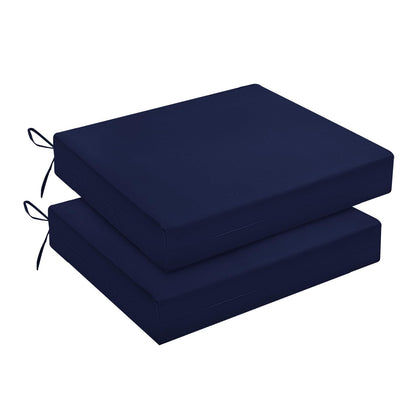 Downluxe navy outdoor chair cushions fabric close-up showing texture and color benefits
