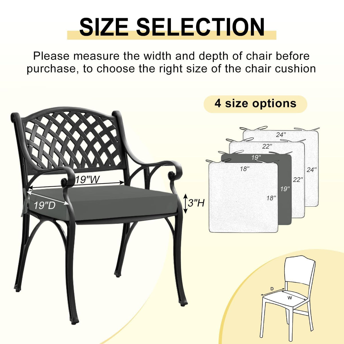 Portable handle on Downluxe cushion for simple transport