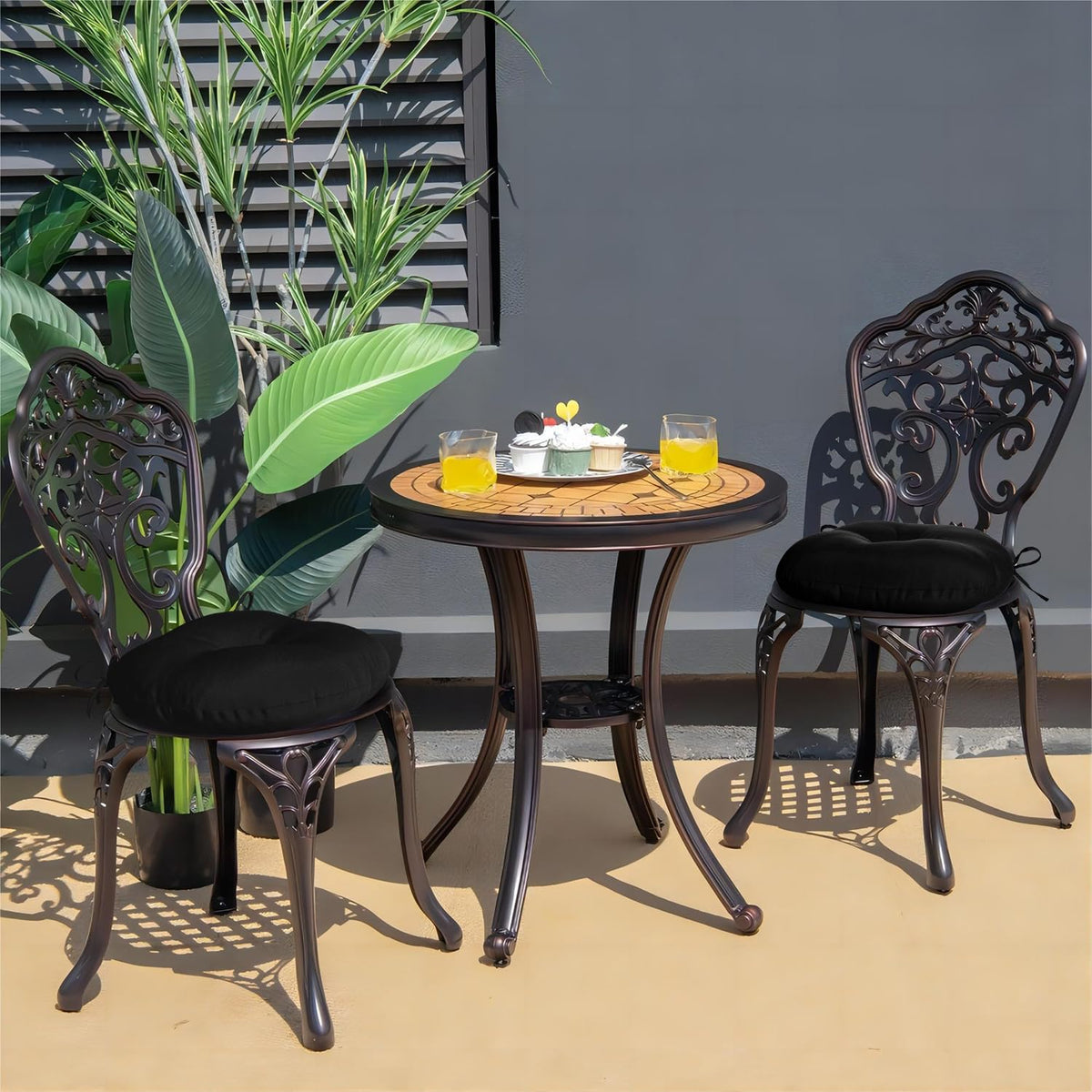 downluxe Bistro Chair Cushions suitable for outdoor and indoor use