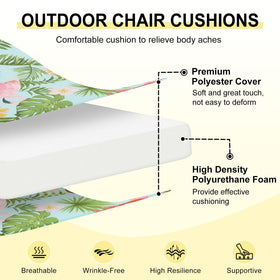 Downluxe tropical flamingo cushion adds bright style and comfort to patios