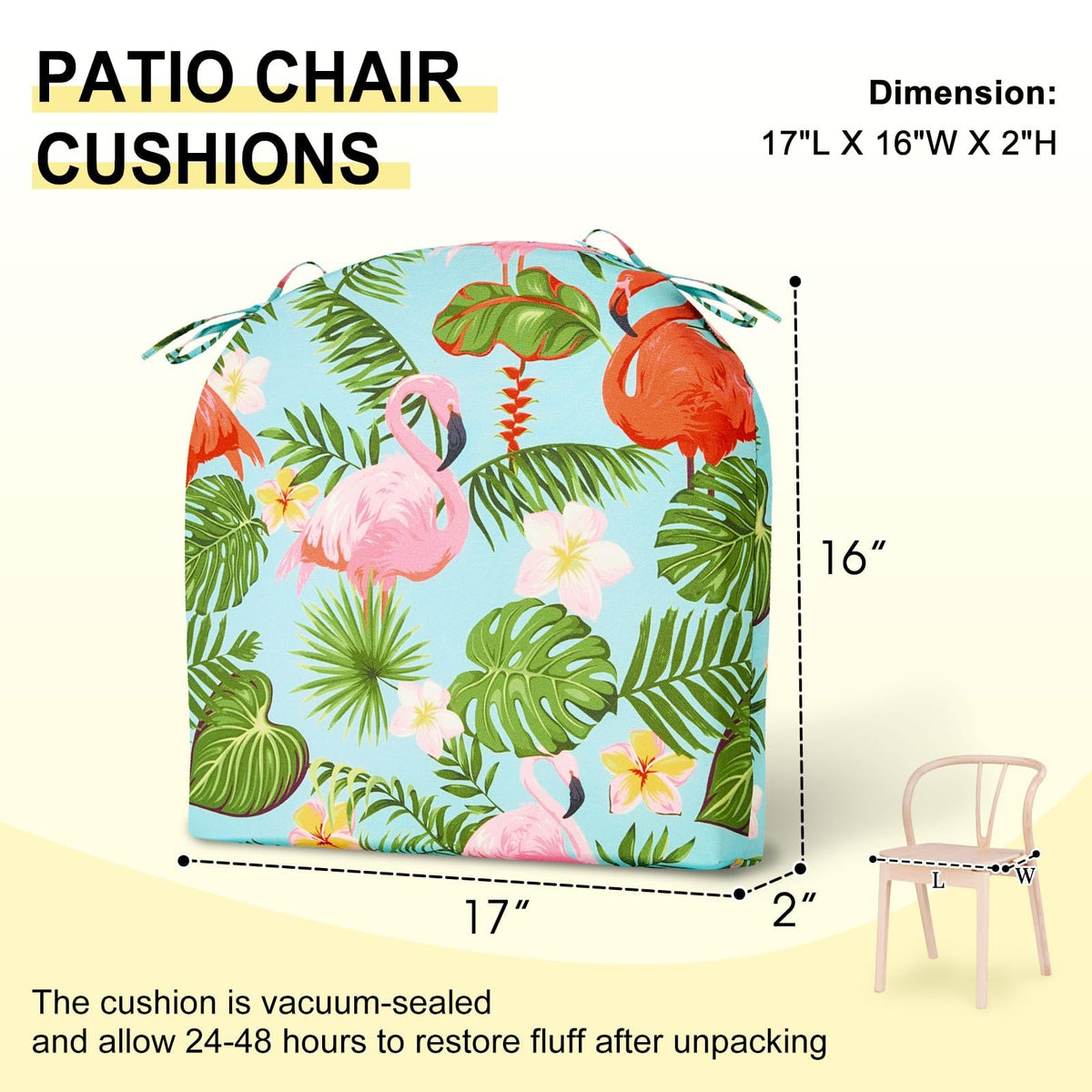 Downluxe four cushions enhance garden dining comfort on chairs