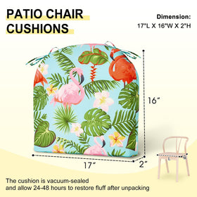 Downluxe four cushions enhance garden dining comfort on chairs