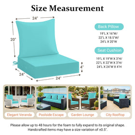 downluxe cushions fit chairs, loveseats, or sofas with style