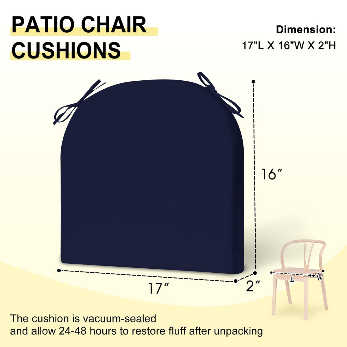 Downluxe UV-resistant fabric helps maintain color in sunny patios.