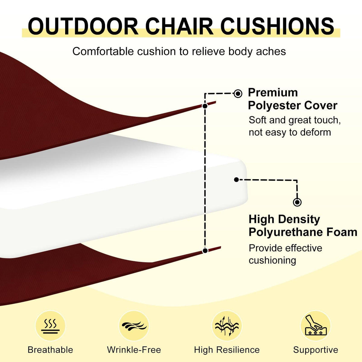 downluxe vacuum-packed cushions with visible packaging for quick fluff restoration