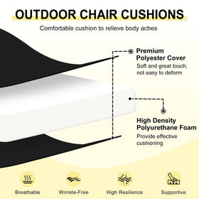Downluxe water-resistant fabric cushion closeup highlighting durable, stain-resistant cover.