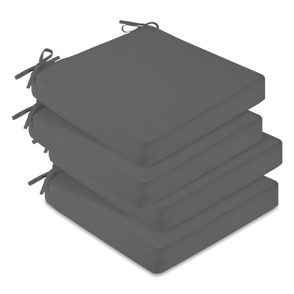 Downluxe 4 pack waterproof outdoor chair cushions for patio comfort