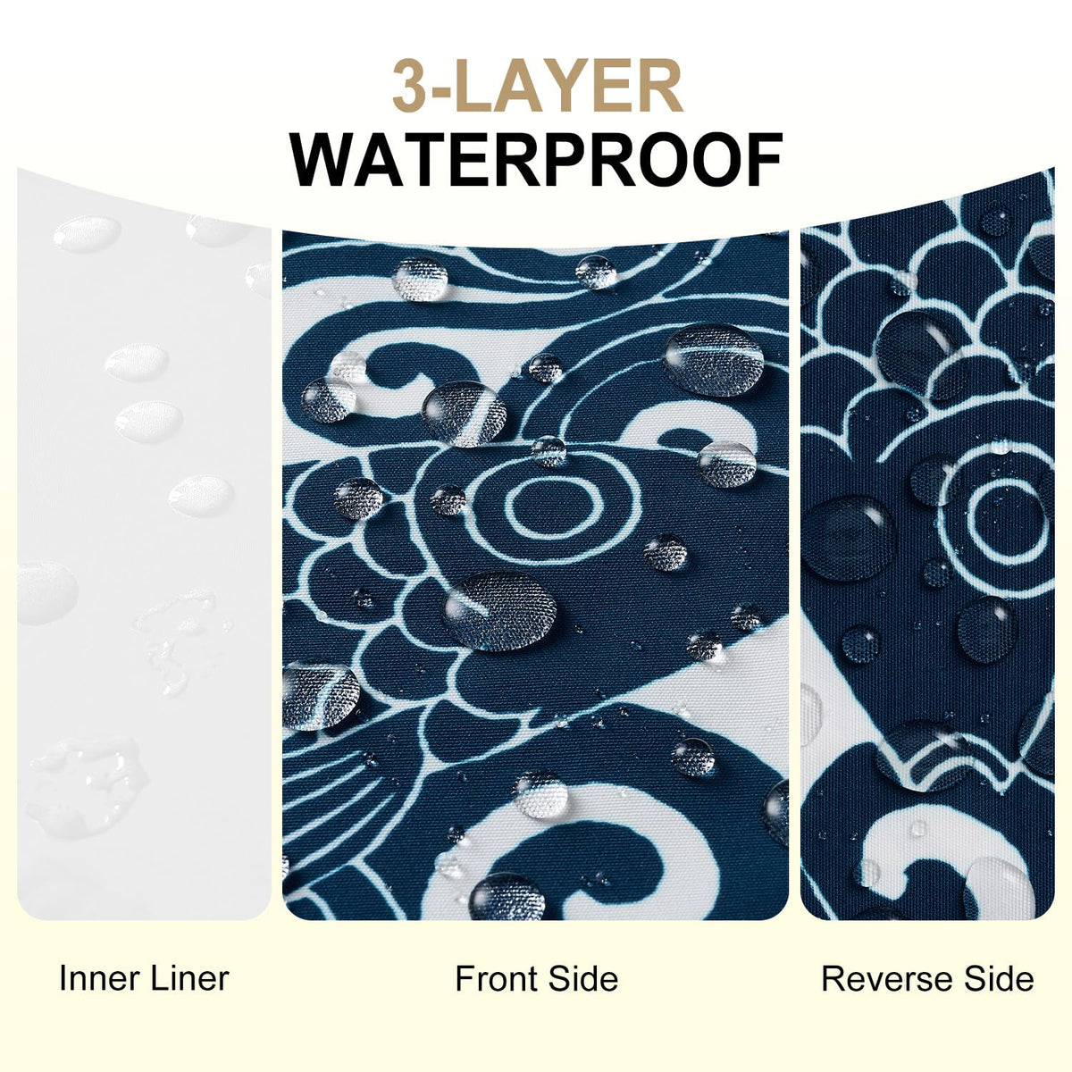 downluxe waterproof oxford fabric cushion covering keeps furniture dry.