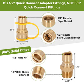 Dozont brass quick connect dust cover protects fittings during storage