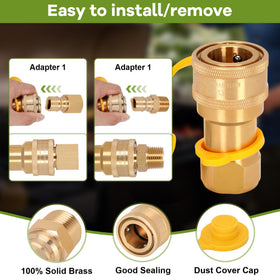 Dozont natural gas to propane adapter assembly enables flexible outdoor cooking setups