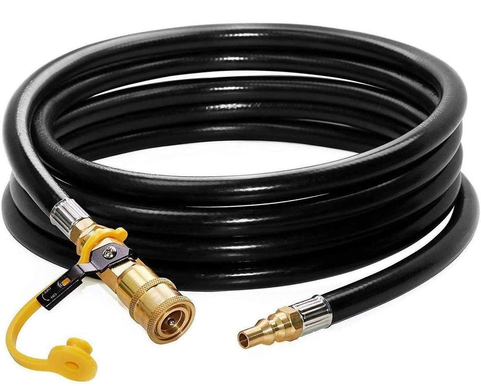DOZYANT 24 ft propane hose assembly for flexible RV grill connections
