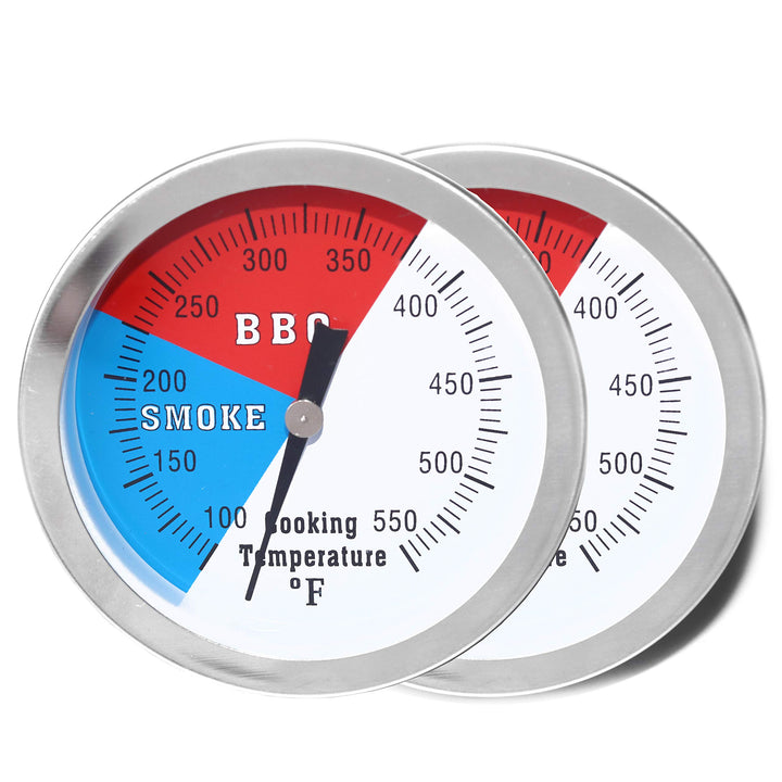 DOZYANT 3-inch BBQ thermometer gauge with large outer face for quick readings.