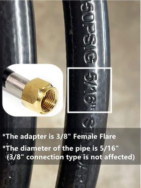 DOZYANT 5 ft propane hose for motorhome and outdoor kitchen arrangements