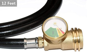 DOZYANT BBQ grill with hose ready for outdoor cooking