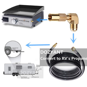 Dozyant Blackstone compatibility for 17 and 22 inch tabletop grills.