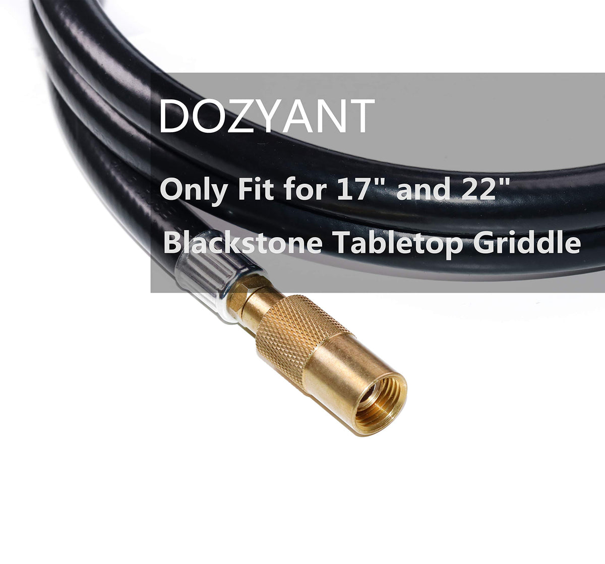 DOZYANT CSA-certified propane hose for safe outdoor cooking