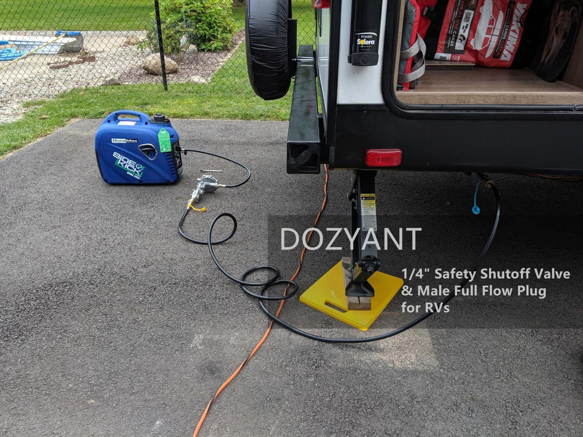 DOZYANT eliminates extra propane tanks by connecting to RV supply.