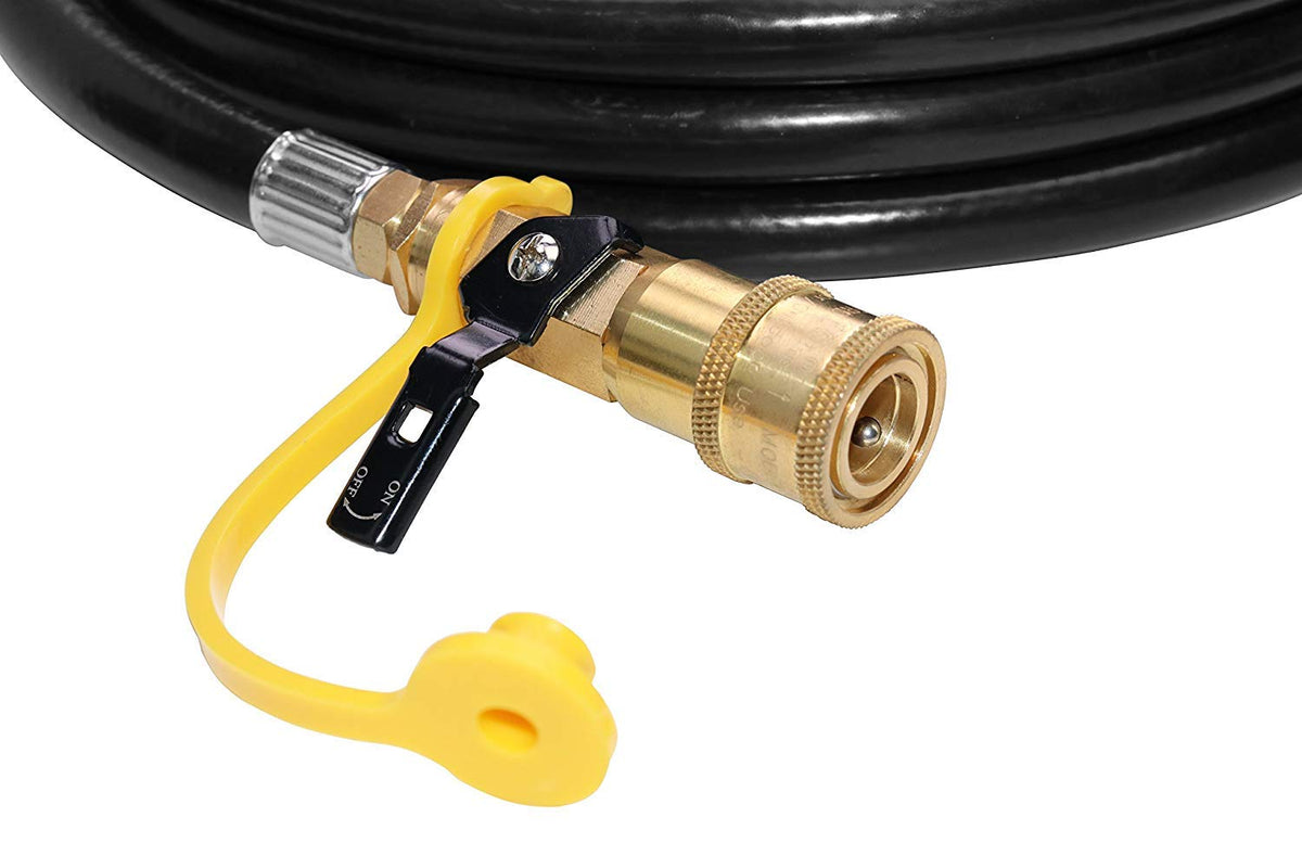 DOZYANT low-pressure RV propane connection for grills and appliances.