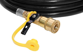 DOZYANT low-pressure RV propane connection for grills and appliances.